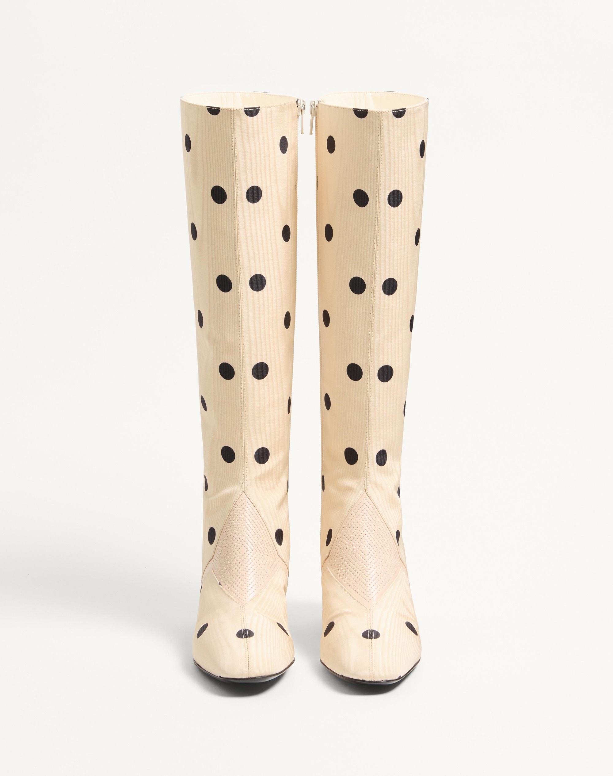 EQUIVOQUE BOOT IN MOIRÉ PLUS DE POIS FABRIC 60MM - 5