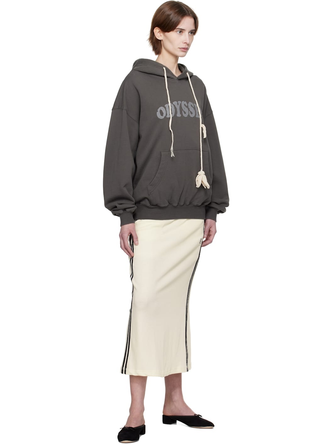 Gray 'Odyssey' Crotchet Hoodie - 4