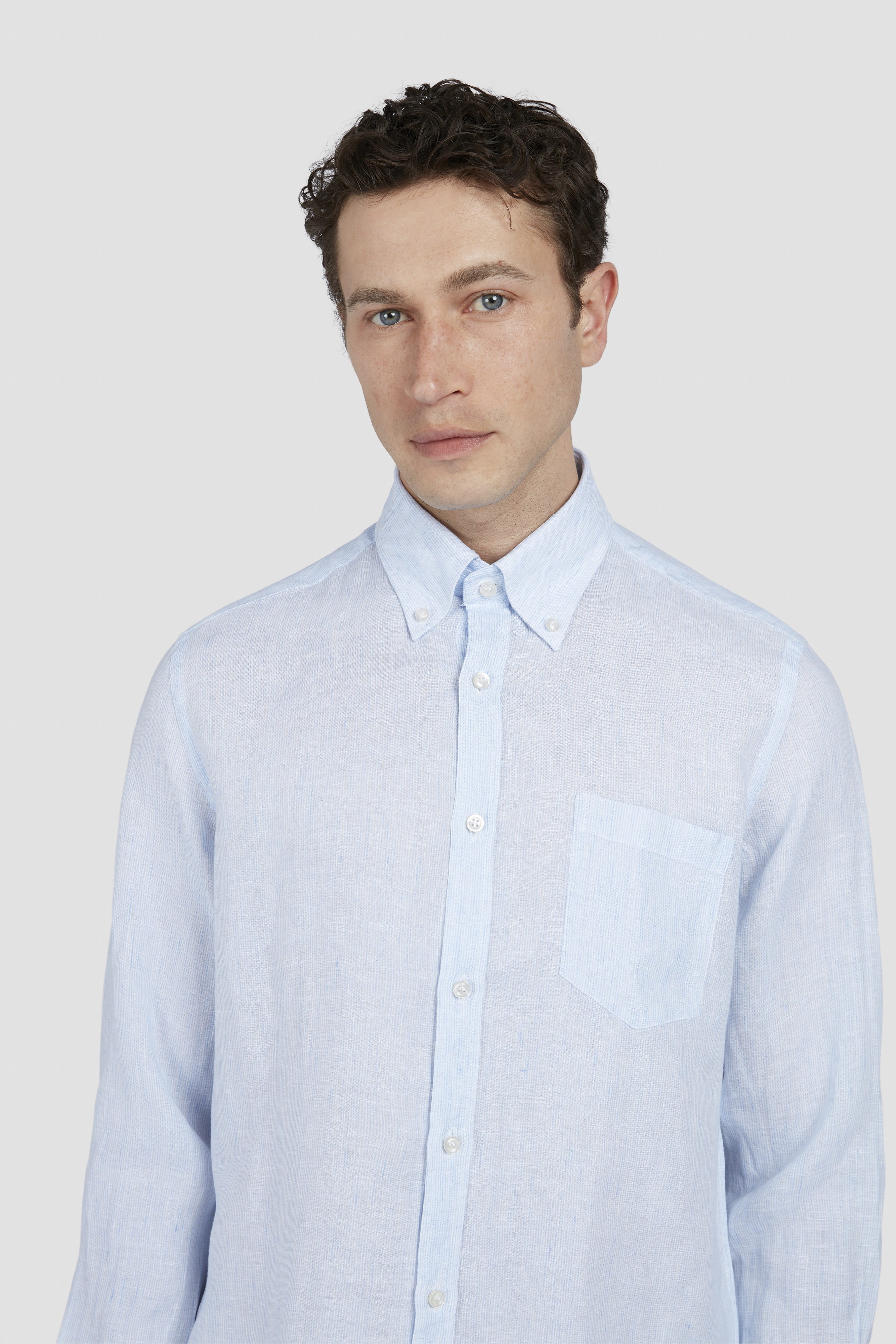 LINEN SEERSUCKER SHIRT - 4