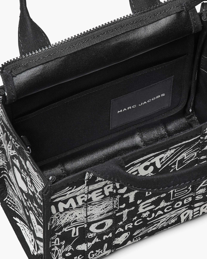 THE PUNK SCRIBBLE CANVAS SMALL TOTE BAG 6