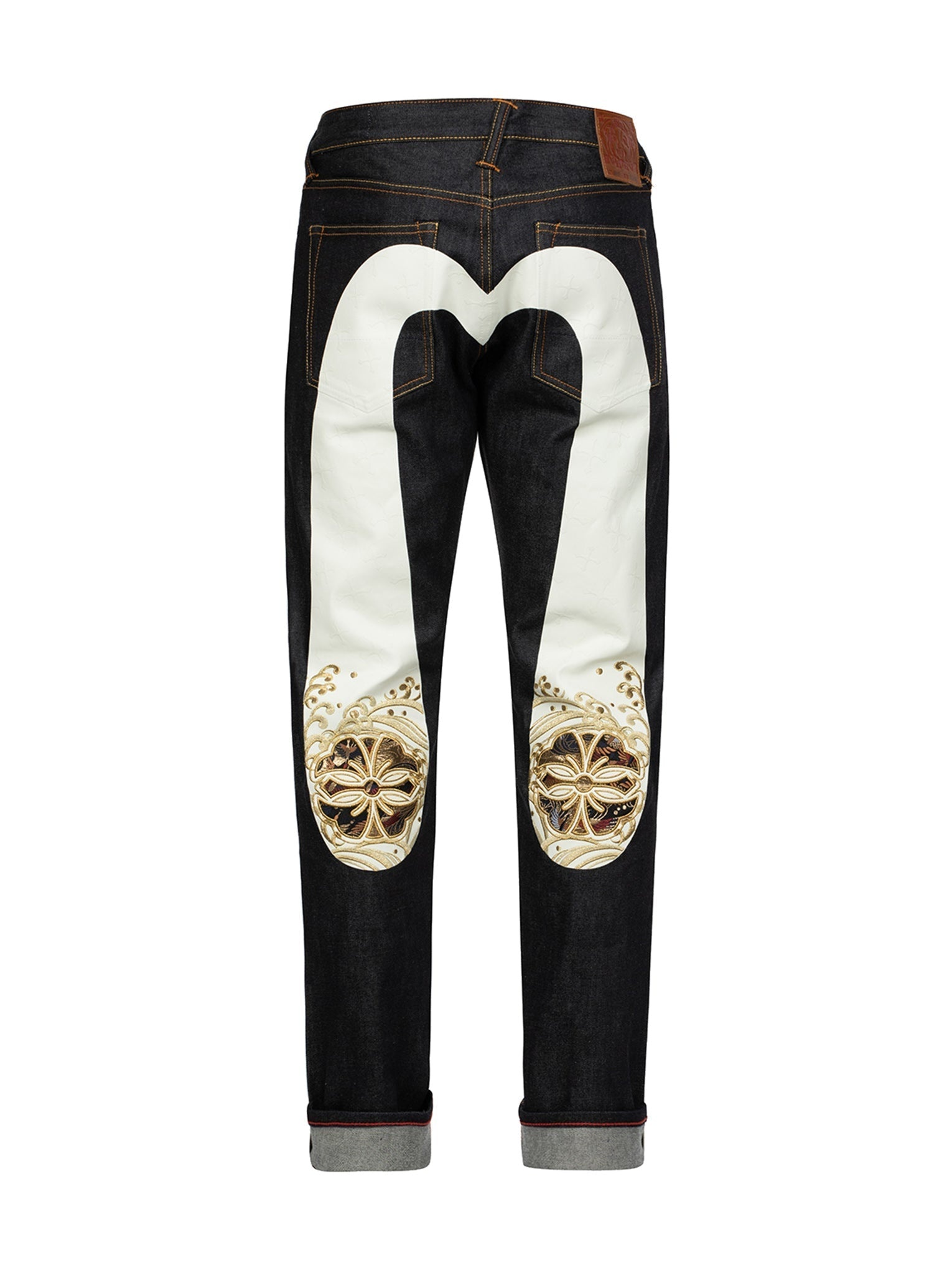 Kamon Brocade Applique Daicock Carrot-Fit Jeans #2017 - 11