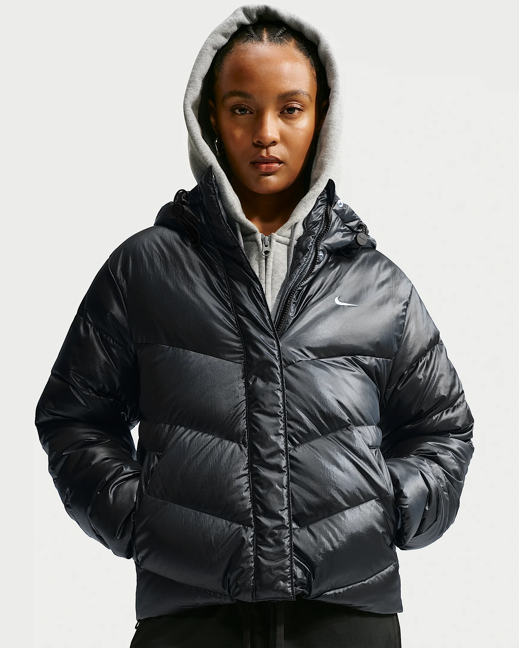 Nike Sportswear Windpuffer Women's Loose Storm-FIT Hooded Down Jacket - 1