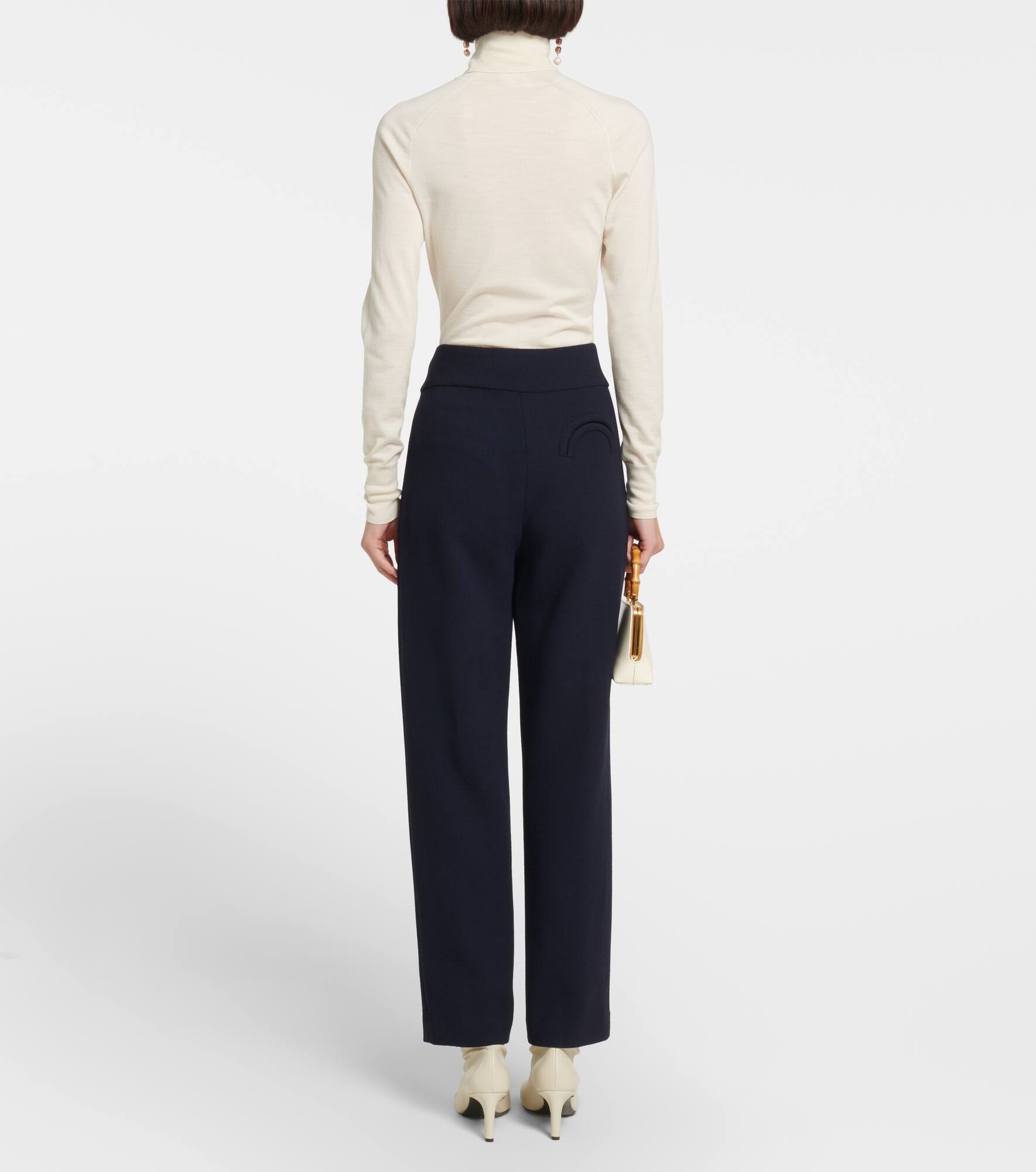 Basque high-rise virgin wool pants - 3