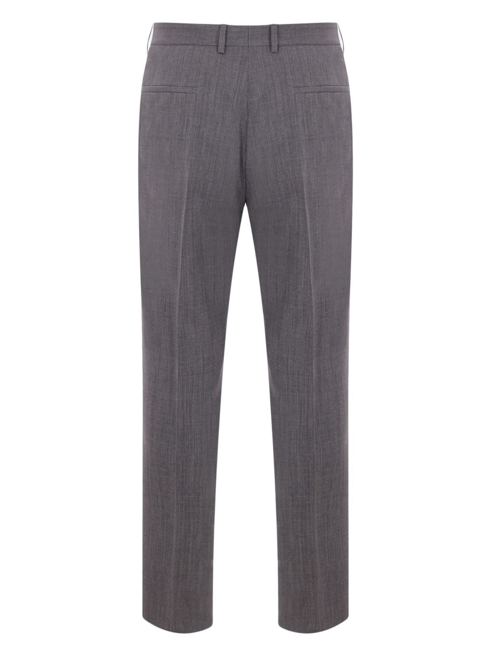 slim-fit wool trousers - 2
