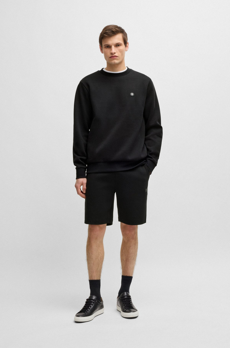 BOSS SHORTS WITH METALLIC DOUBLE B MONOGRAM outlook