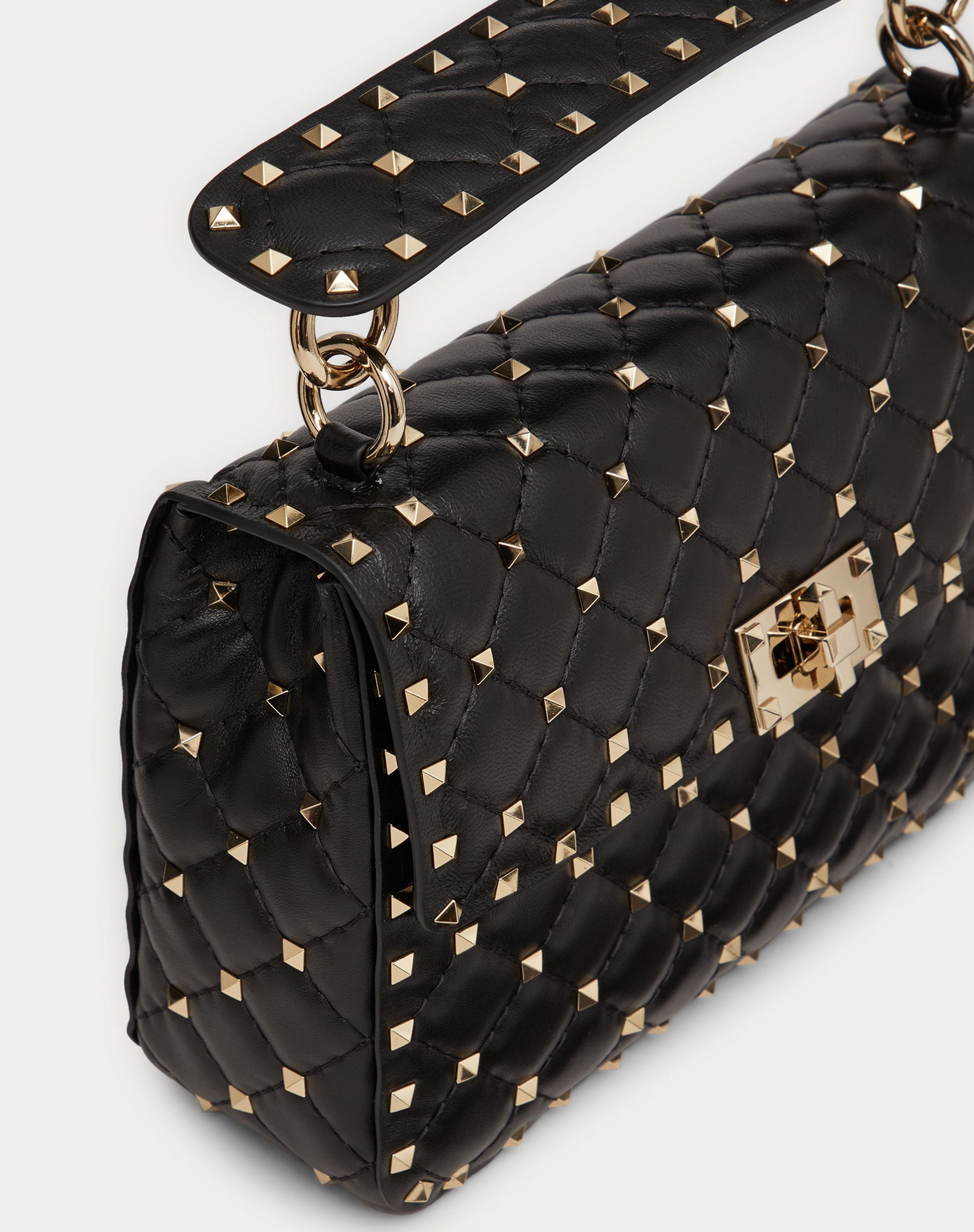 Medium Rockstud Spike Nappa Leather Bag - 5