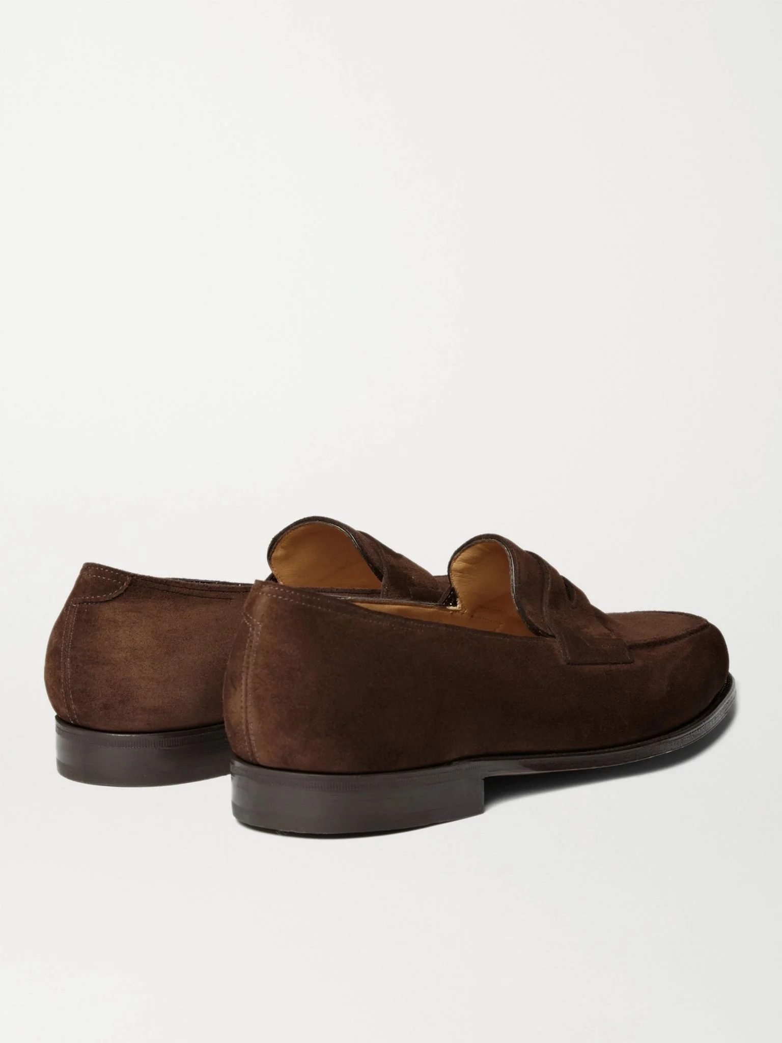 John Lobb Lopez Dark Brown Suede Loafers John Lobb Lopez - Pre-owned - Leffot main image 2