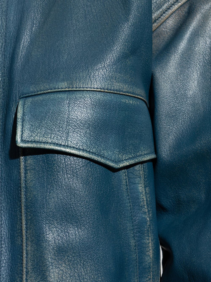 pocket zip leather jacket 5