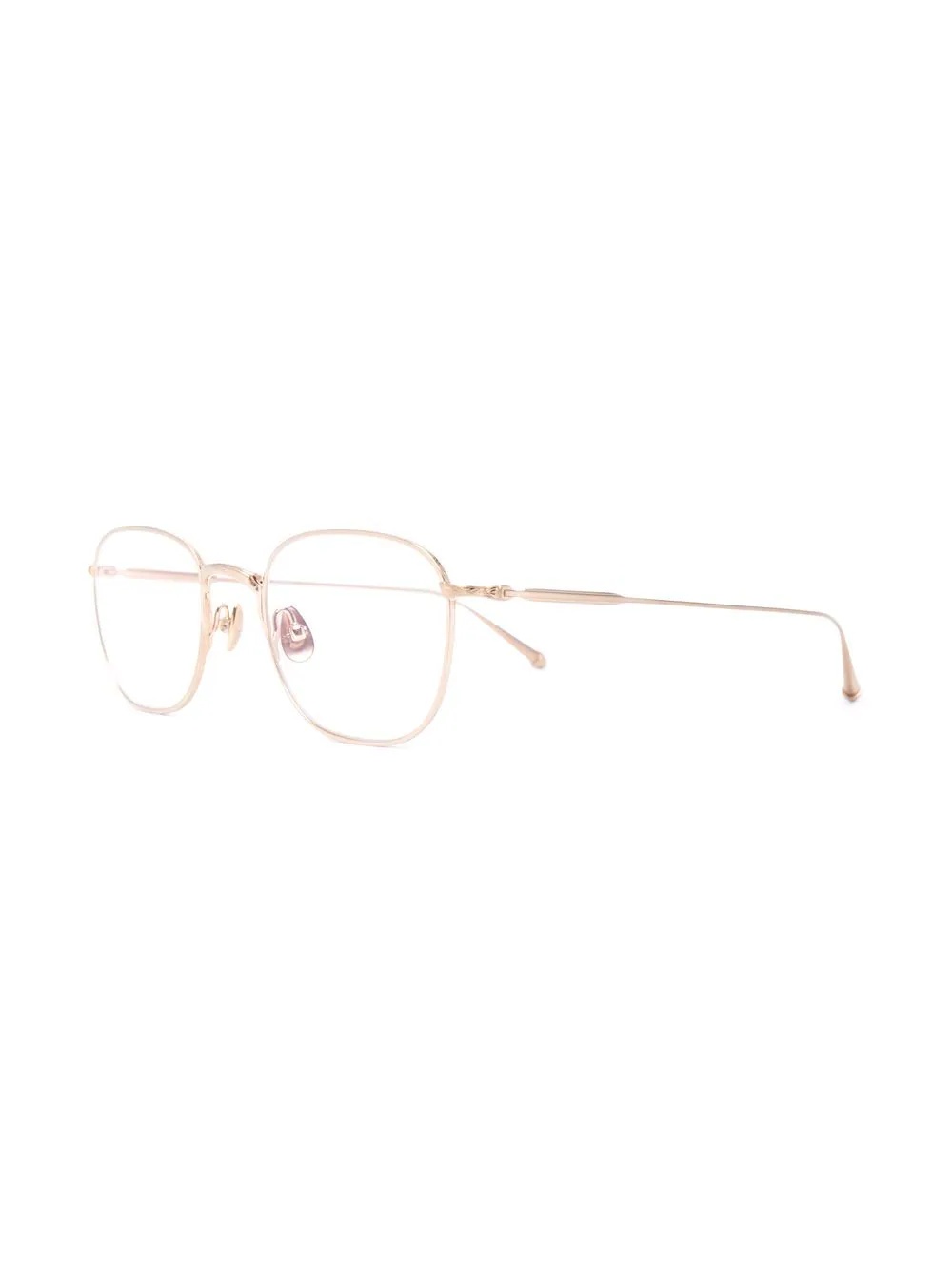 metallic oval-frame glasses - 2