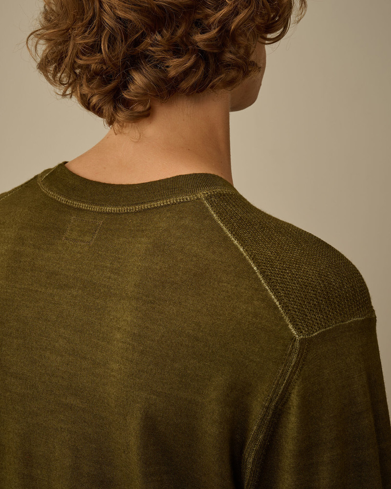 Merino Wool Crewneck Lens Sweater 6