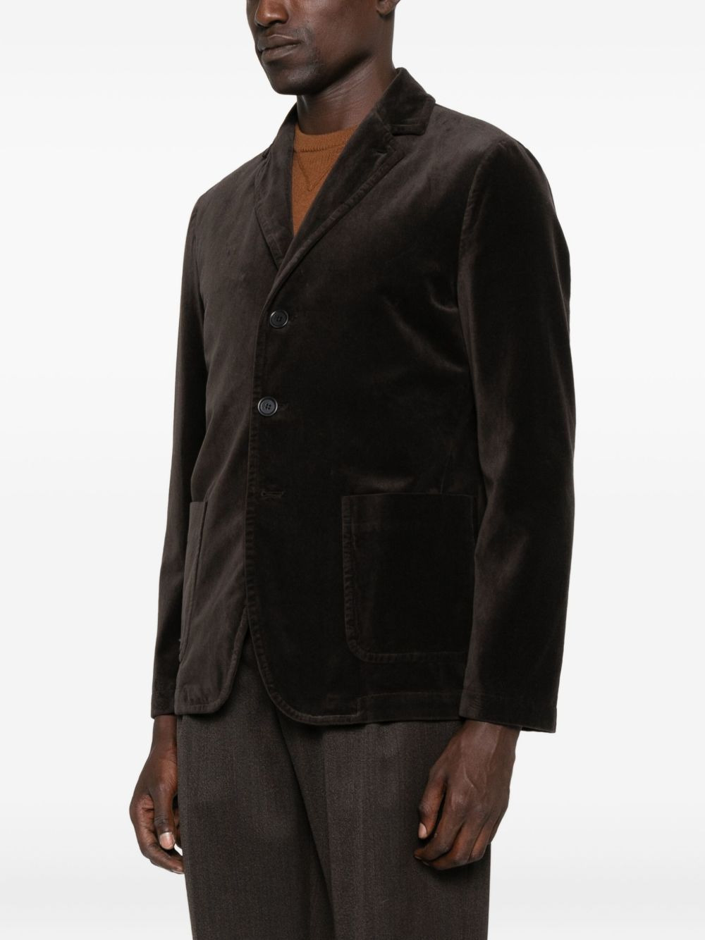 three-button patch-pocket blazer - 3