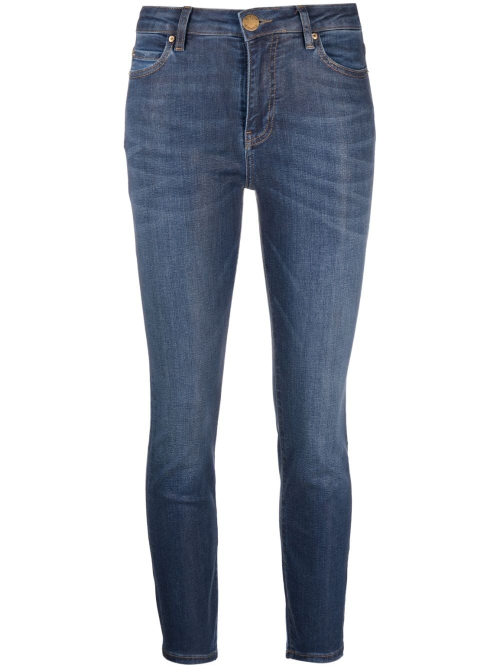 mid-rise cropped jeans - 1