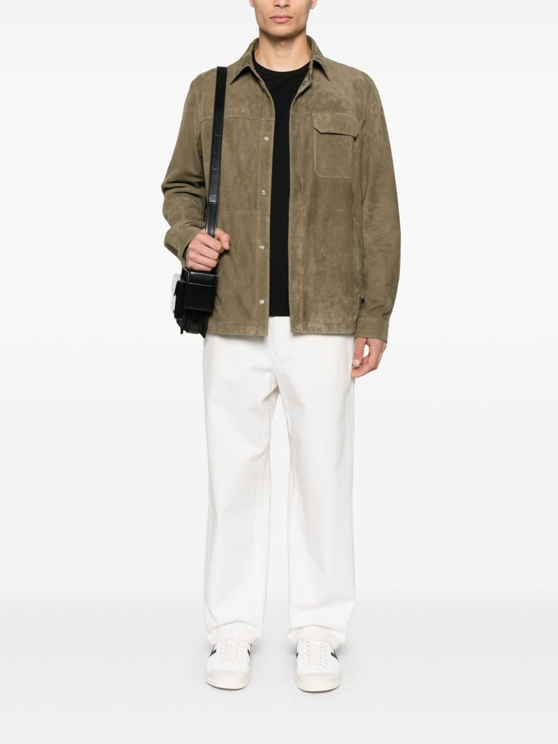 Herno suede shirt jacket outlook