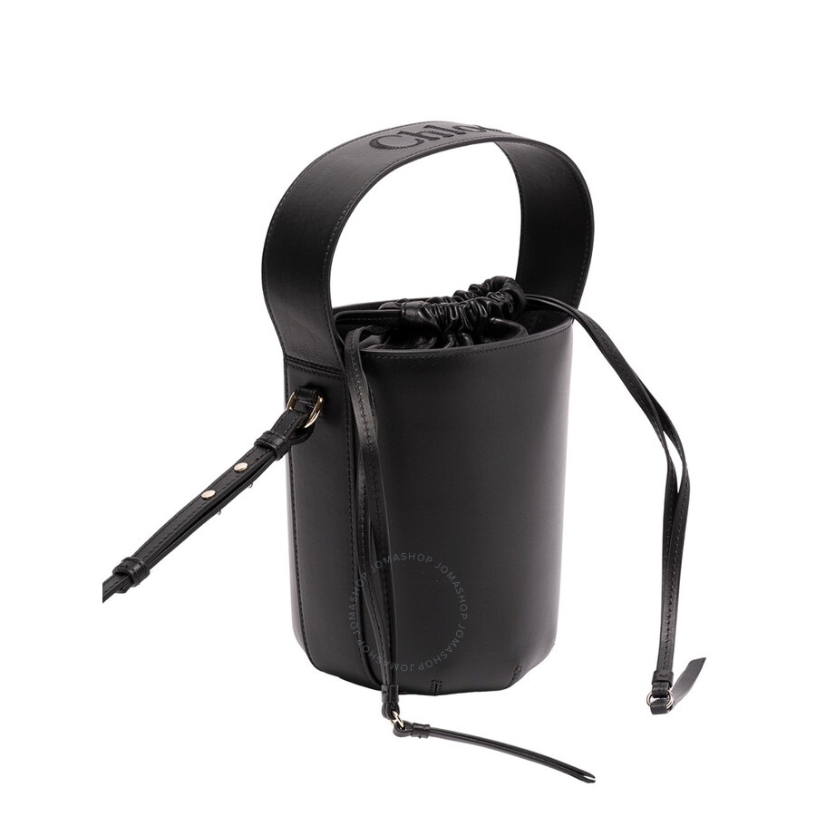 Chloe Black Leather Sense Bucket Bag - 3