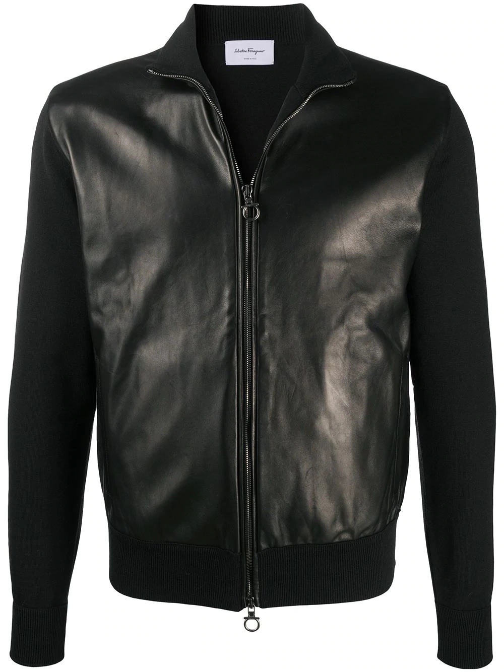 ram leather-panel bomber jacket - 1