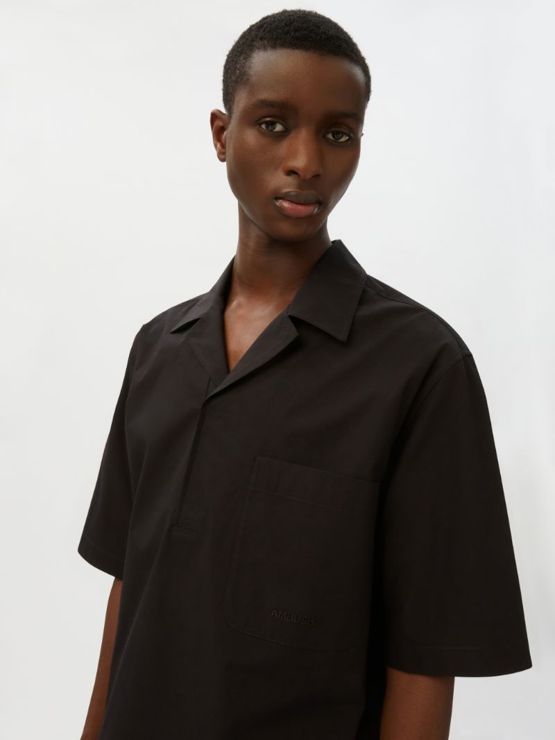 logo-embroidered short-sleeve shirt - 6