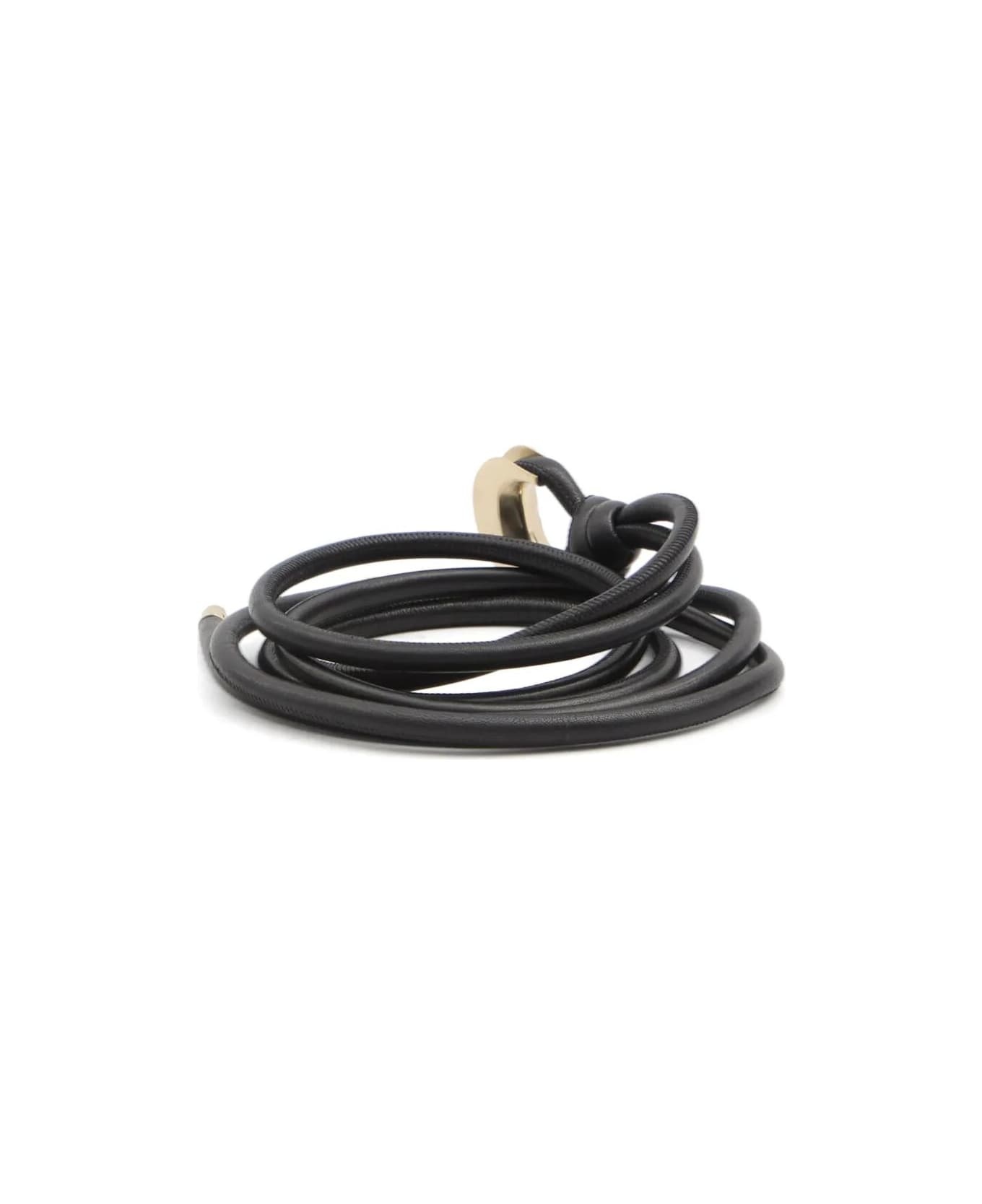 Belt New Tex Hook Tubolar Nappa Leather Body With Metal End Caps - 2