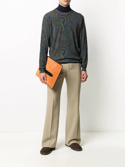 Etro paisley silk-cashmere knit jumper outlook