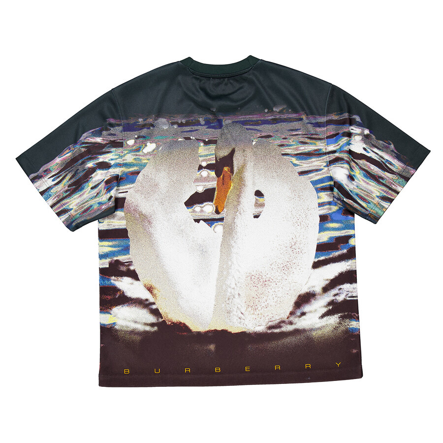 Burberry Crew Neck Graphic Print T-Shirt - 7