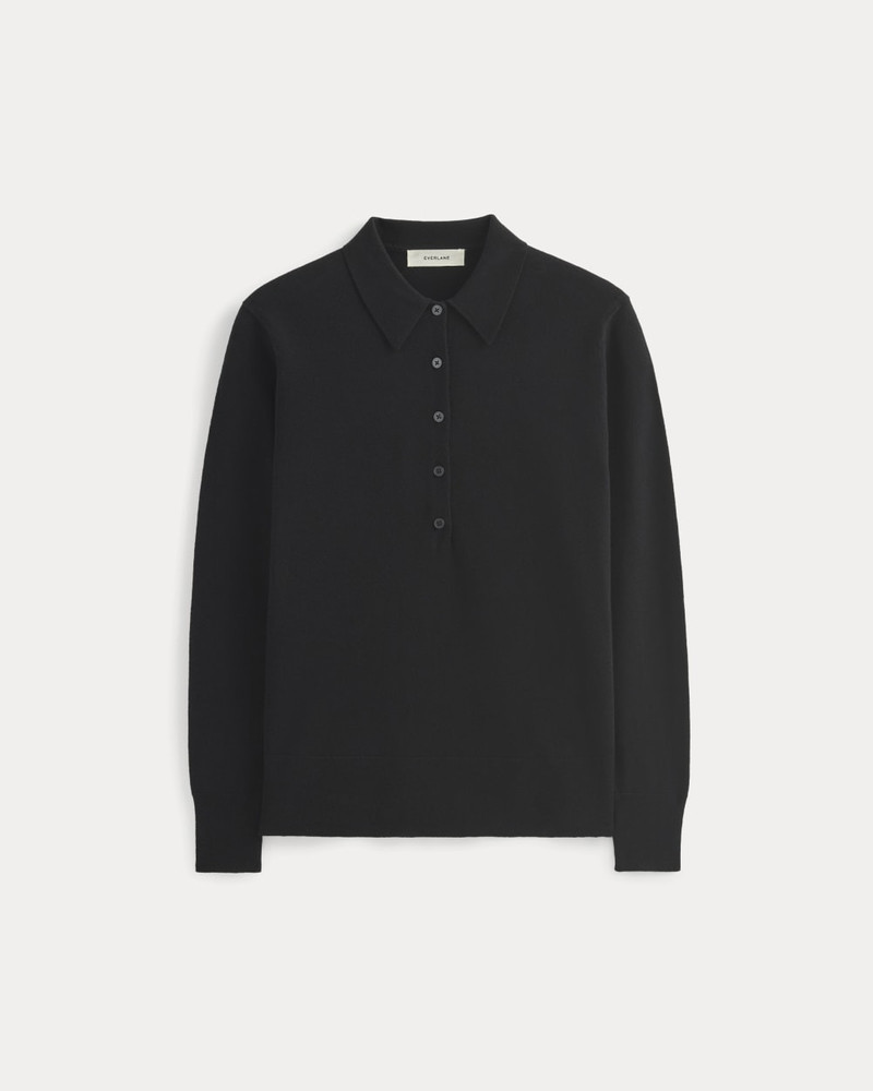 OVERSIZED POLO SWEATER IN COTTON MERINO 1