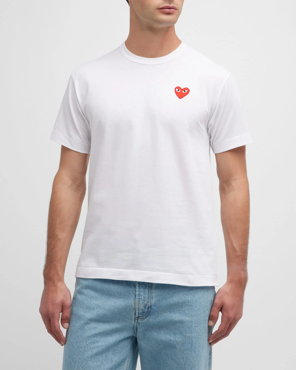 Men's Cotton Jersey Heart T-Shirt - 1