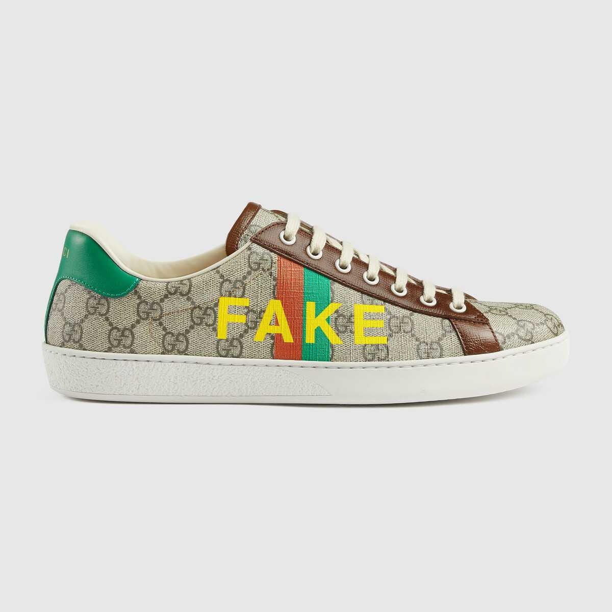 Men's 'Fake/Not' print Ace sneaker - 1