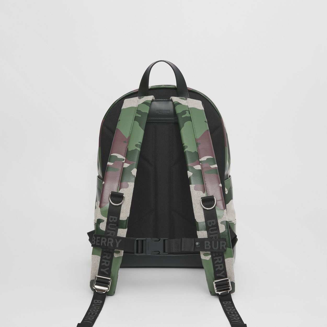 Camouflage Print Cotton Canvas Backpack - 8