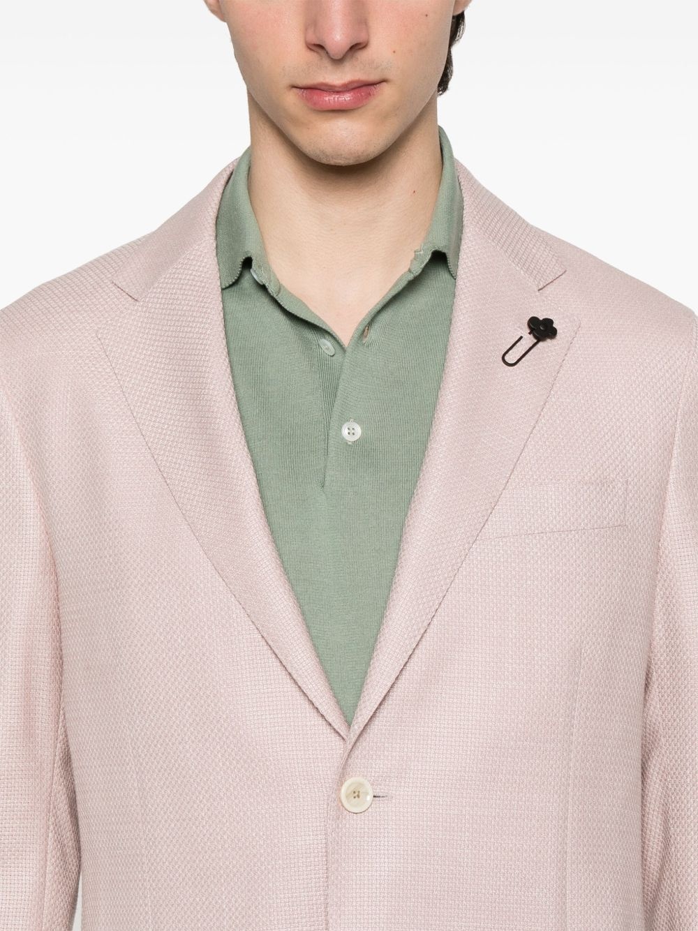 basketweave blazer - 5