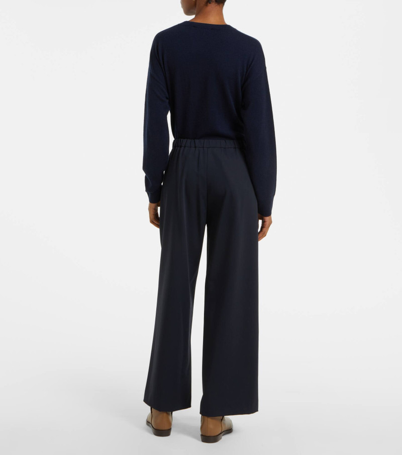 Argenta wool crêpe gabardine straight pants 3