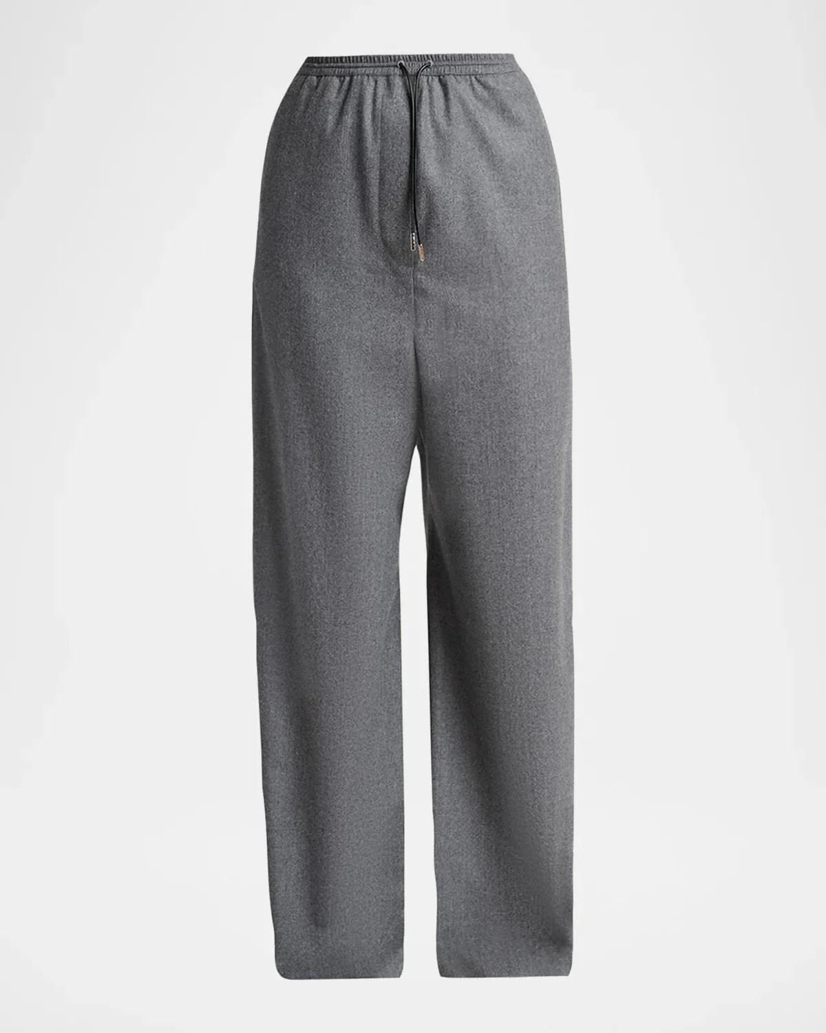 Loose-Fit Wool Trousers - 1