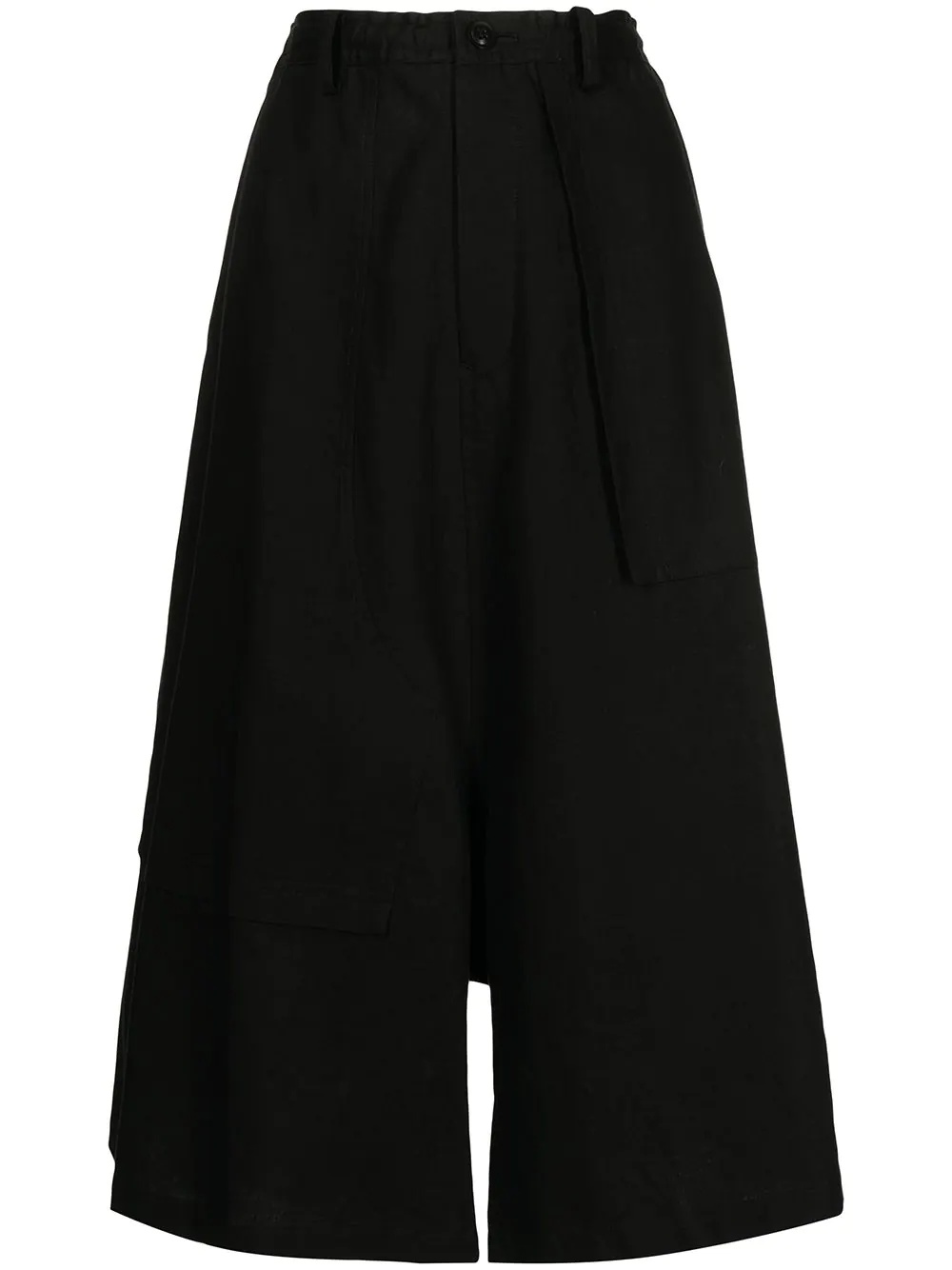 flared culotte trousers - 1