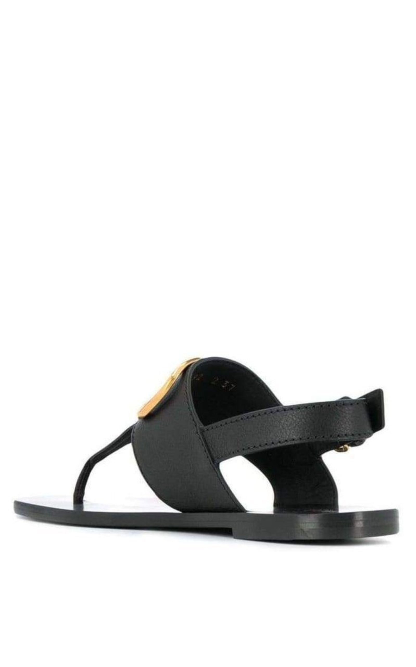 V-LOGO Leather Thong Sandal - 3