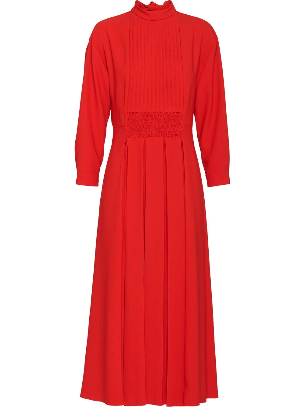 pleated midi dress - 1