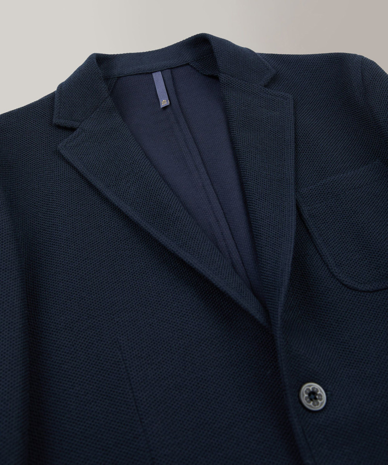 Jersey hopsack slim fit jacket 6