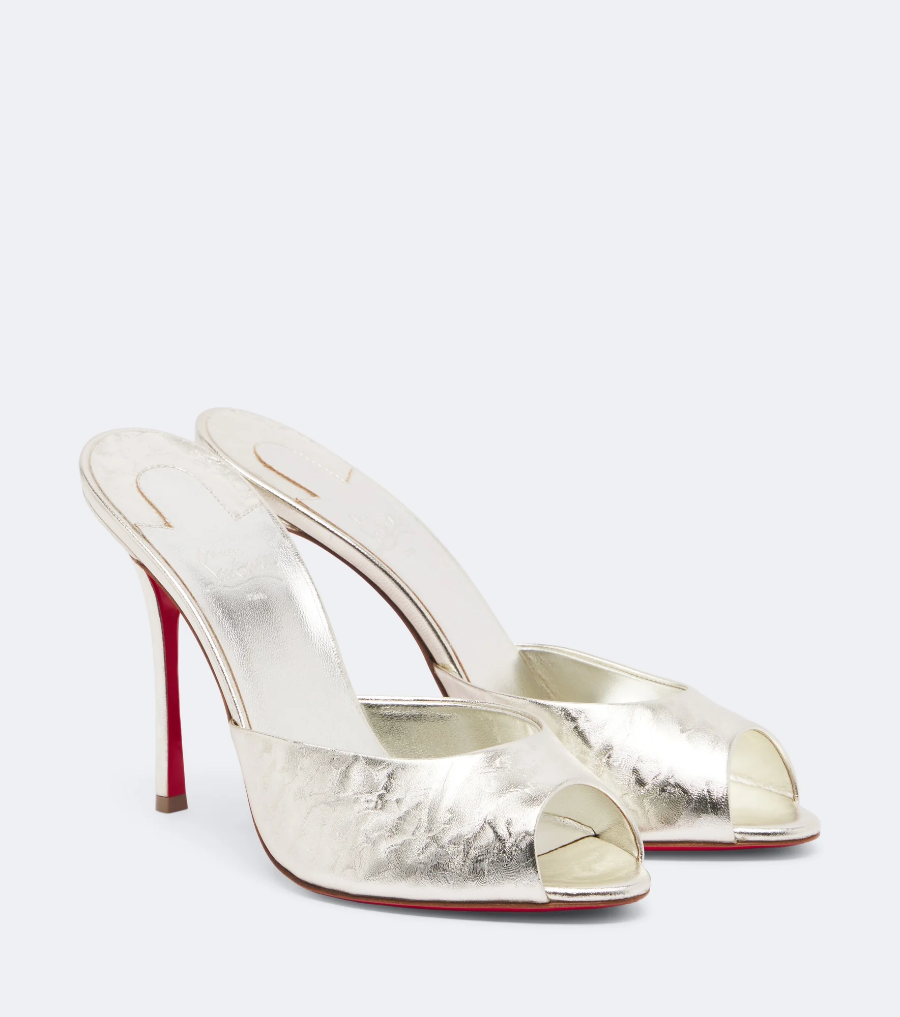 Me Dolly metallic leather mules - 1