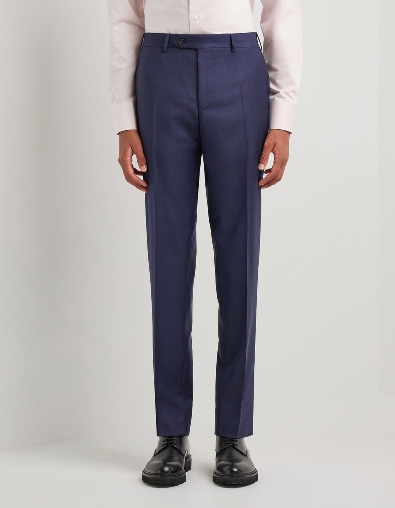BLUE PURE WOOL SUIT WITH SINGLE-BREASTED TWO-BUTTON JACKET 6
