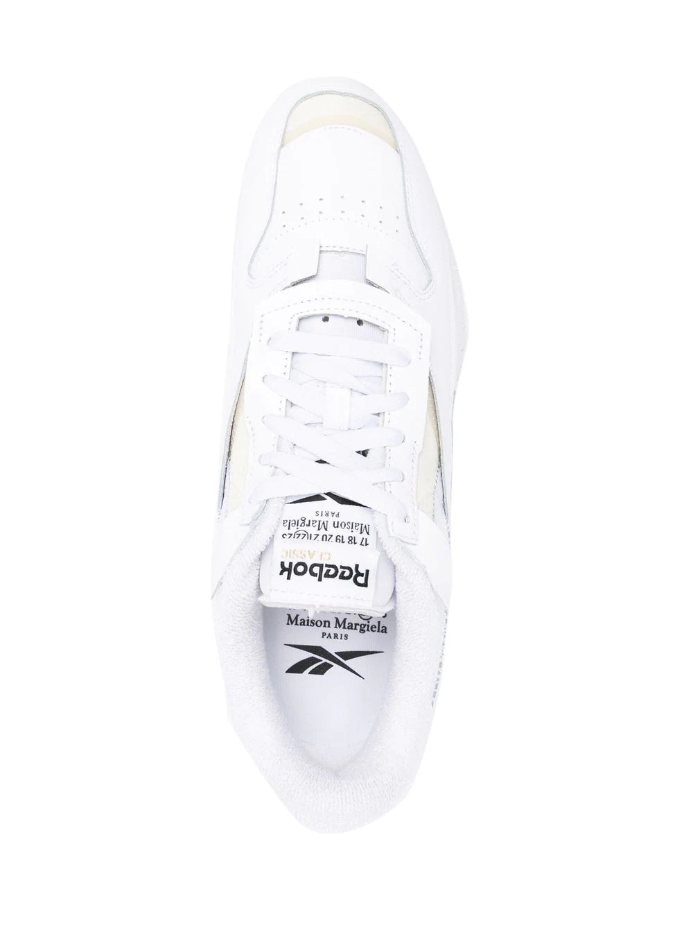 panelled low-top sneakers - 4