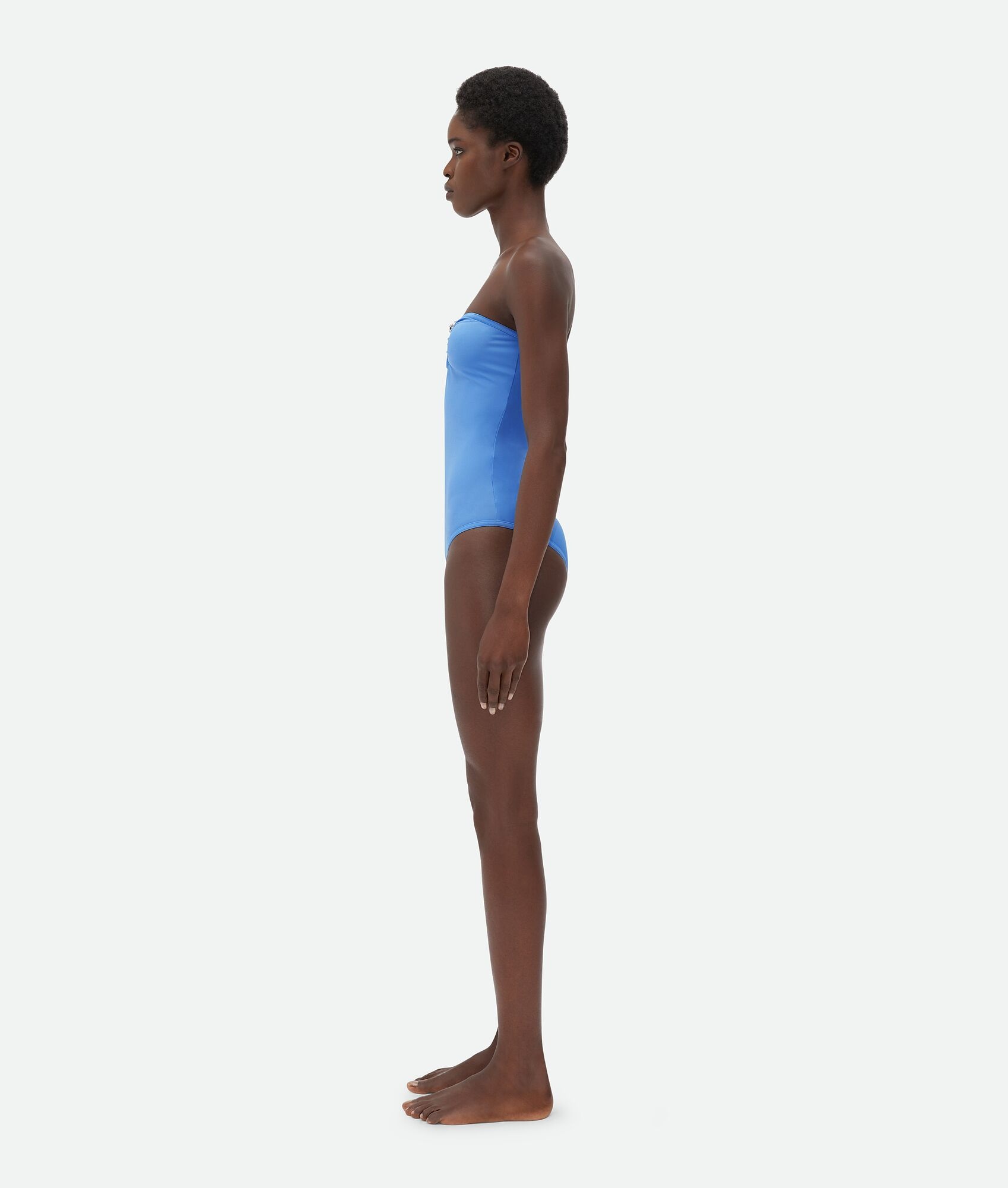 Stretch Nylon Swimsuit With Knot Ring - 2