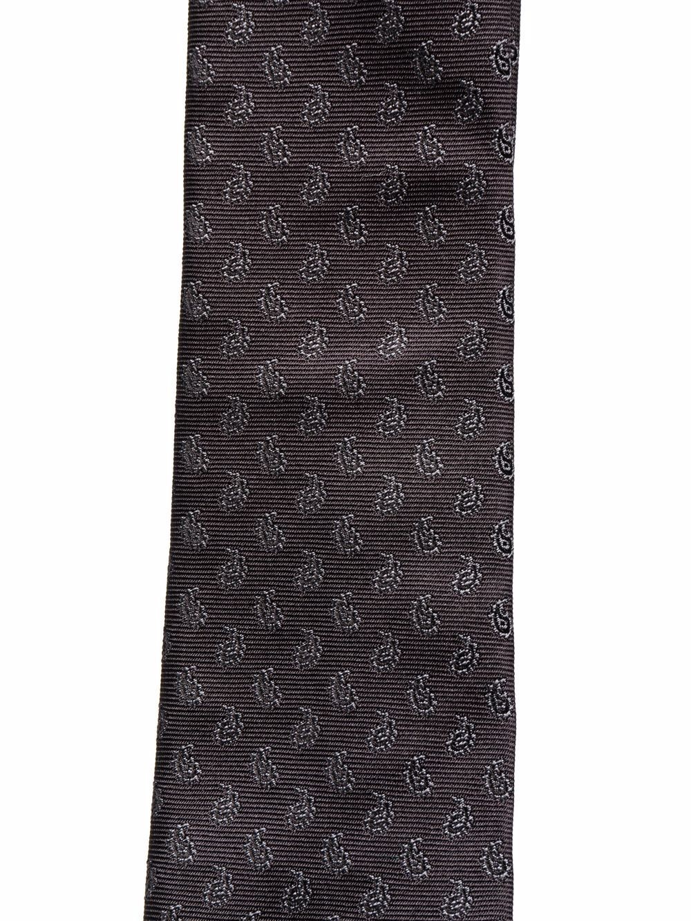 paisley-pattern silk tie - 2