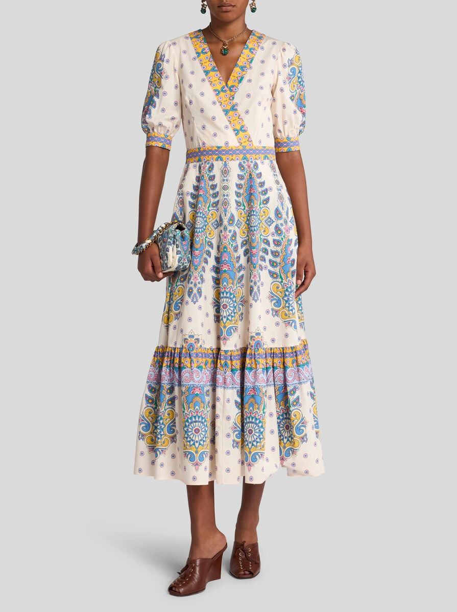 PRINTED COTTON MIDI DRESS - 3