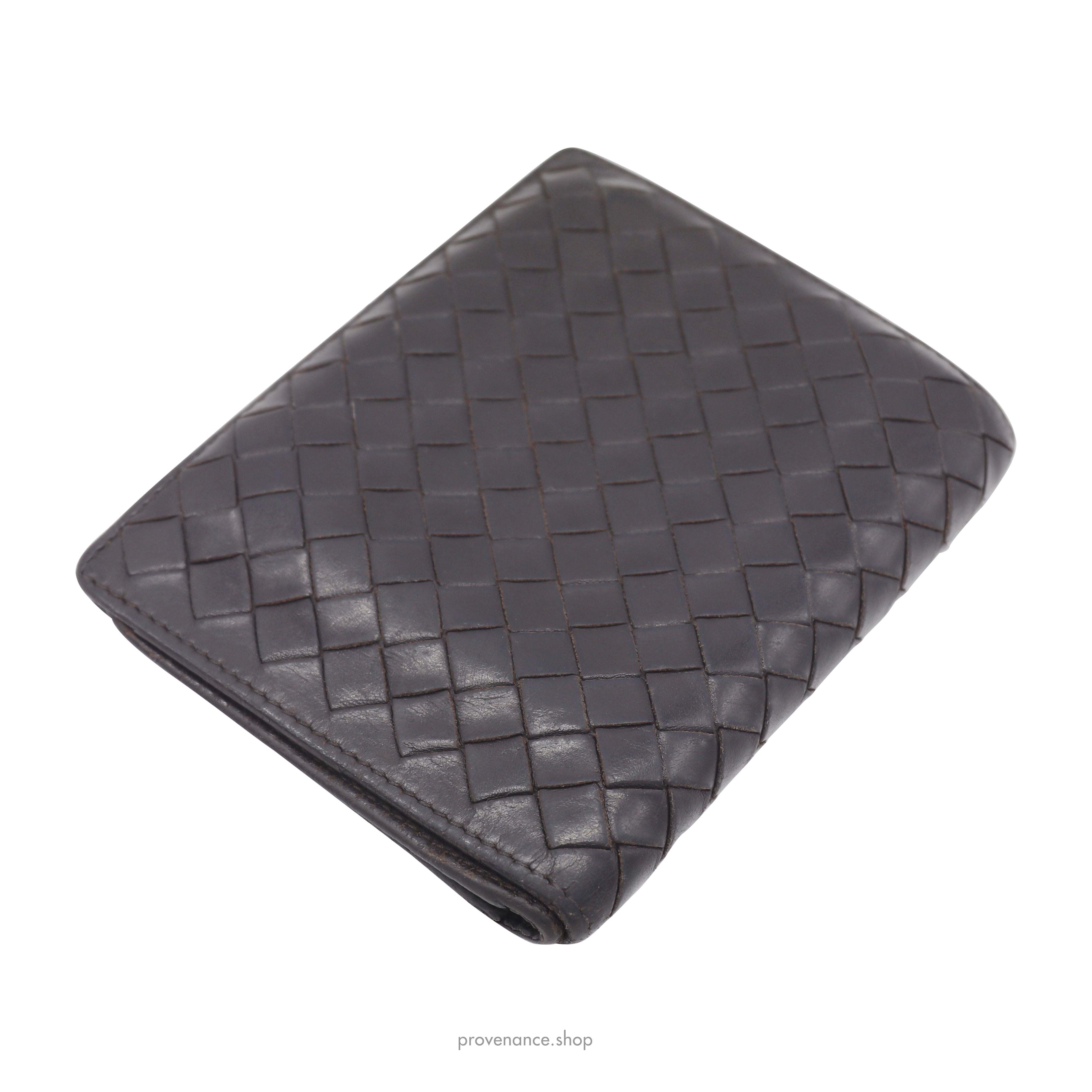 Bottega Veneta Tall Wallet - Chocolate Brown Leather - 4