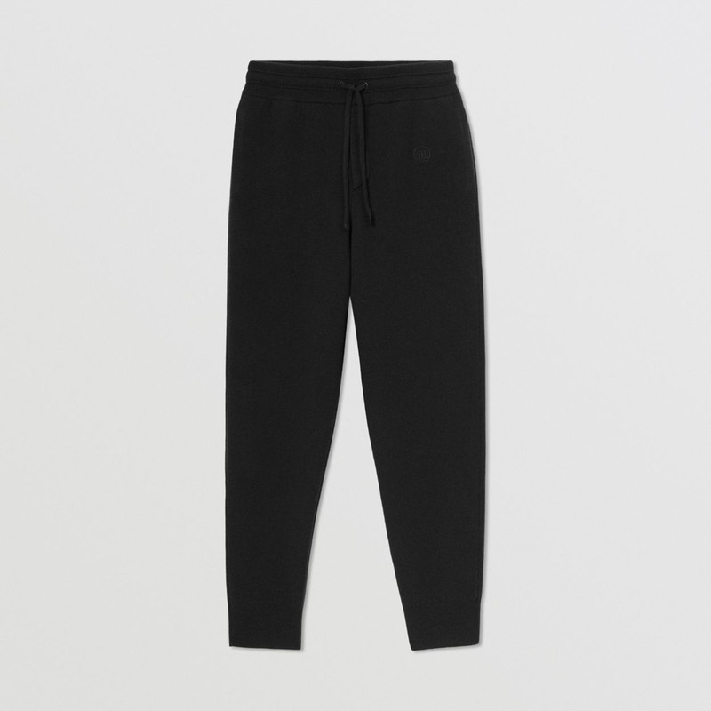 Monogram Motif Cashmere Blend Jogging Pants 1