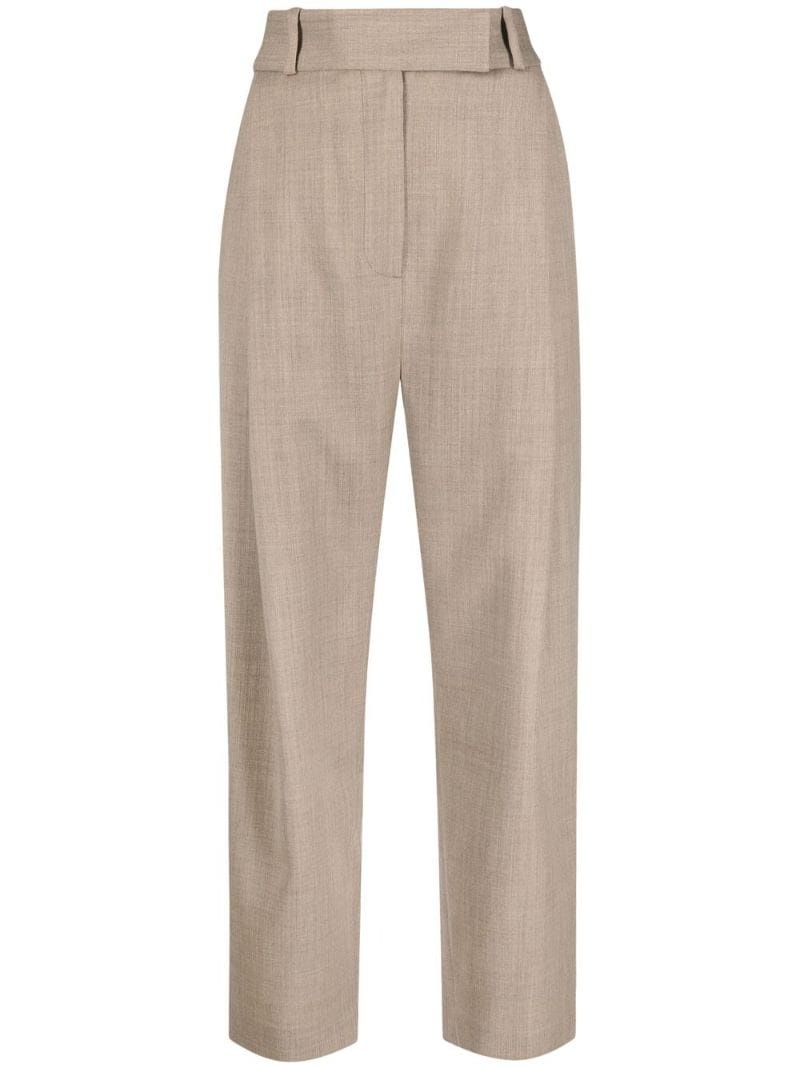 Deep Pleat wool trousers - 1