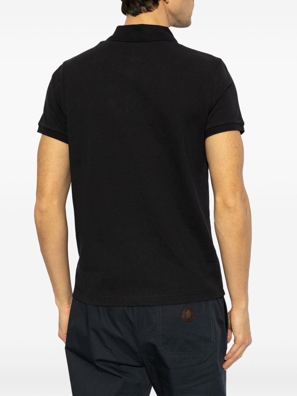 logo-appliqué polo shirt - 4