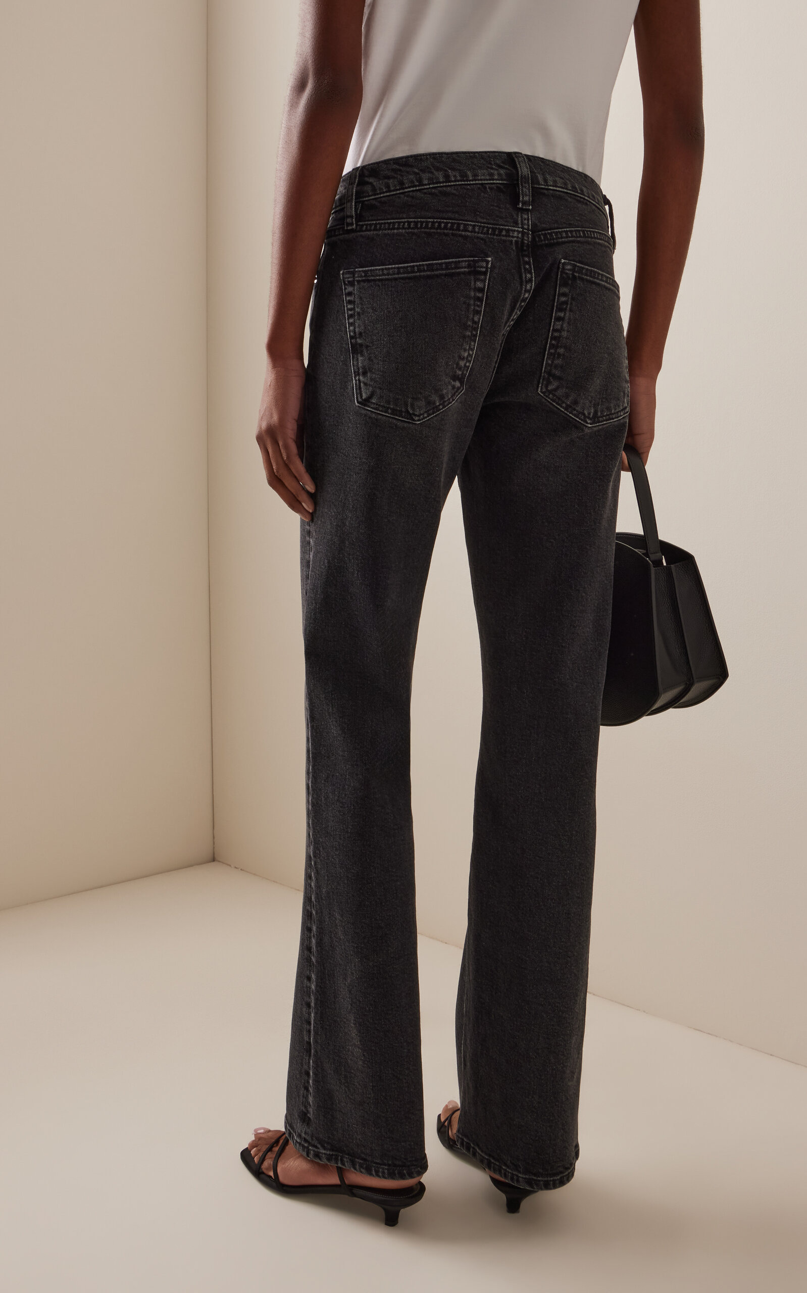 The Rodeo Mid-Rise Flared Jeans dark wash - 4