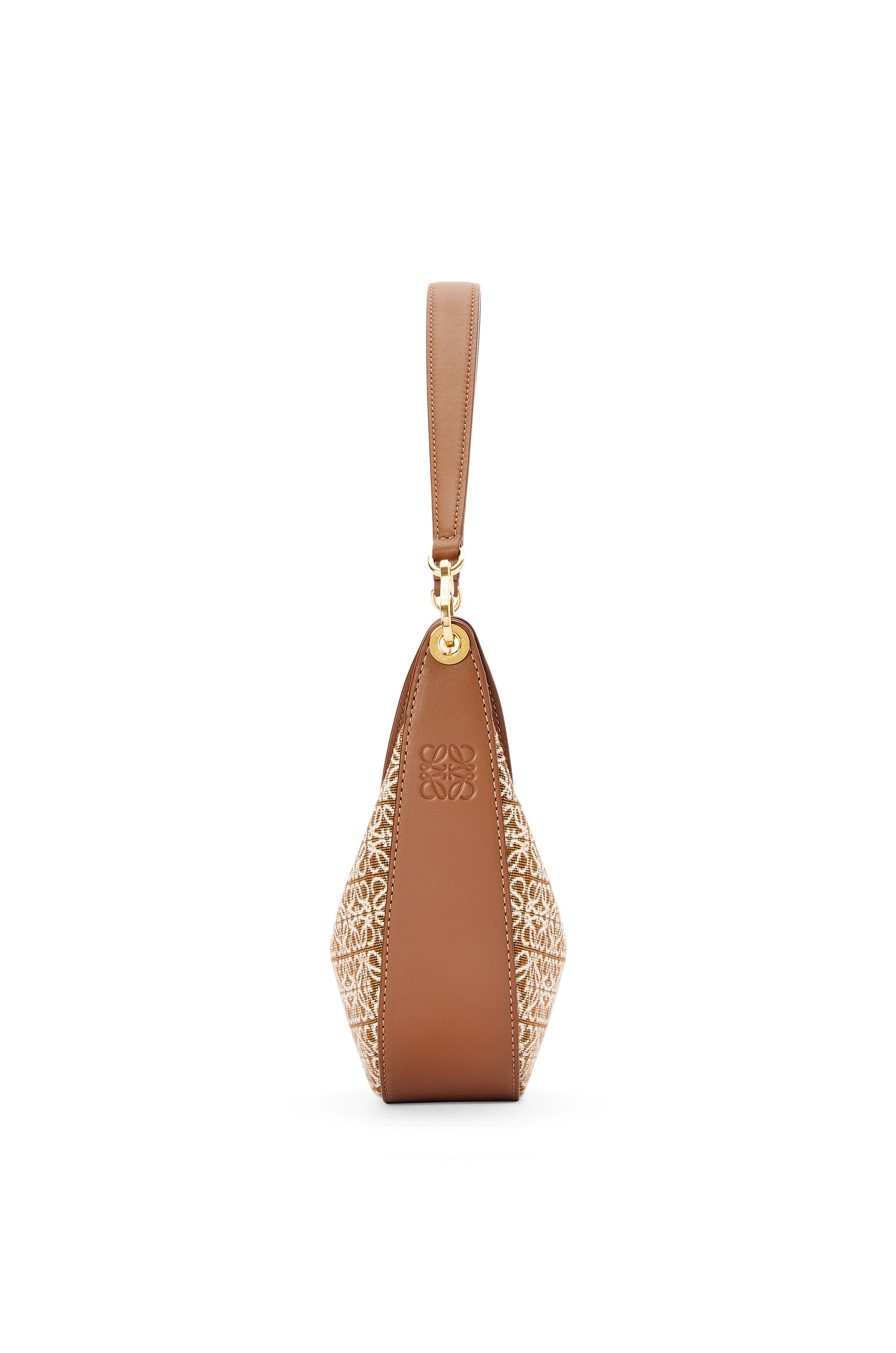Small LOEWE Luna bag in Anagram jacquard and classic calfskin - 6