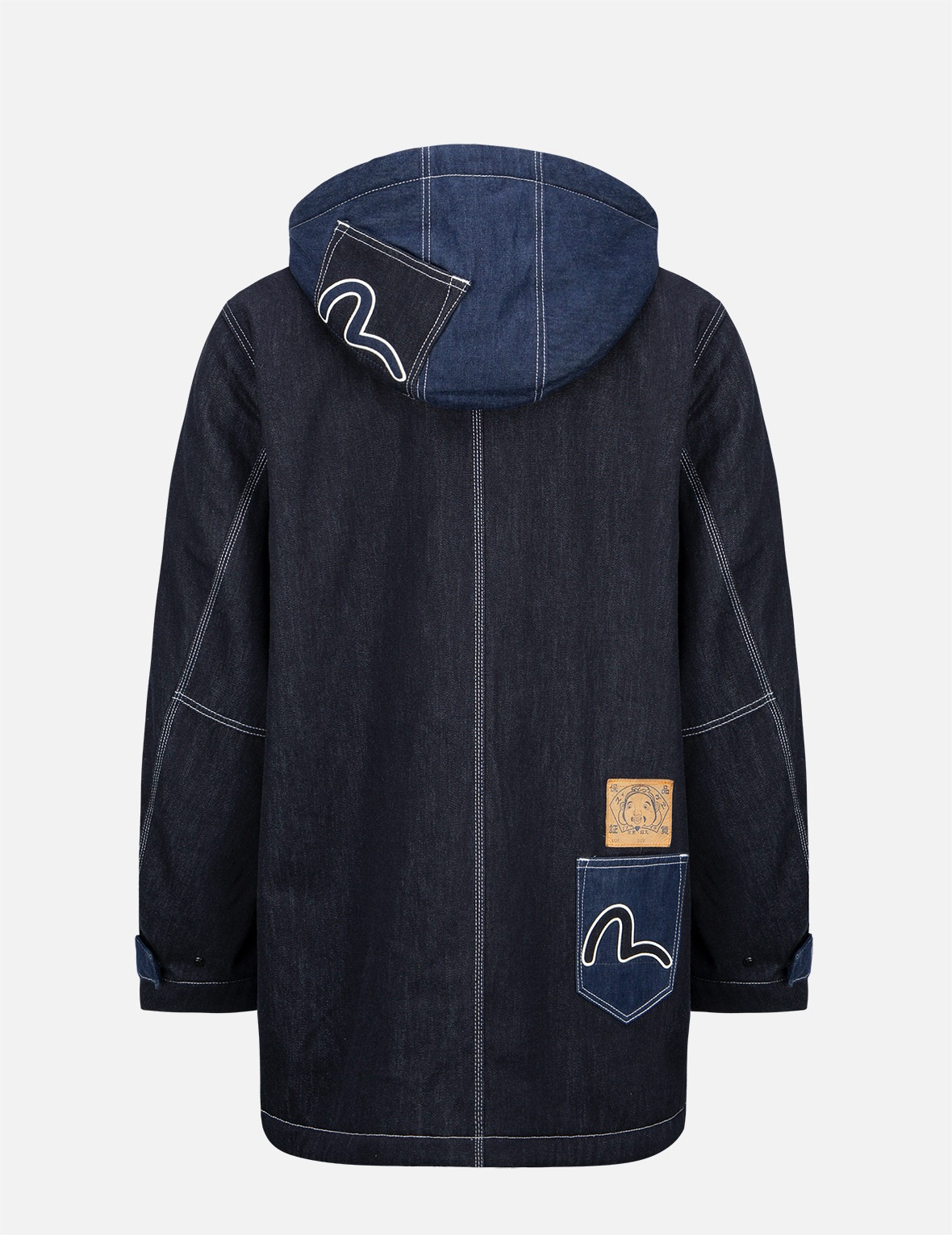 MULTI-POCKET DENIM PADDED COAT - 2
