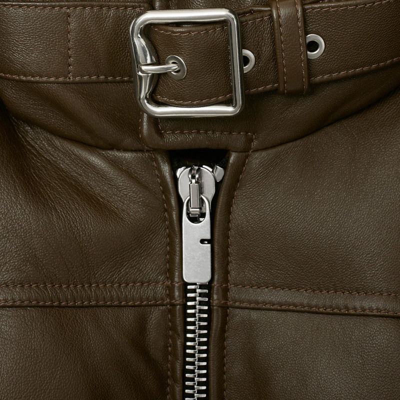 Leather Puffer Jacket 5