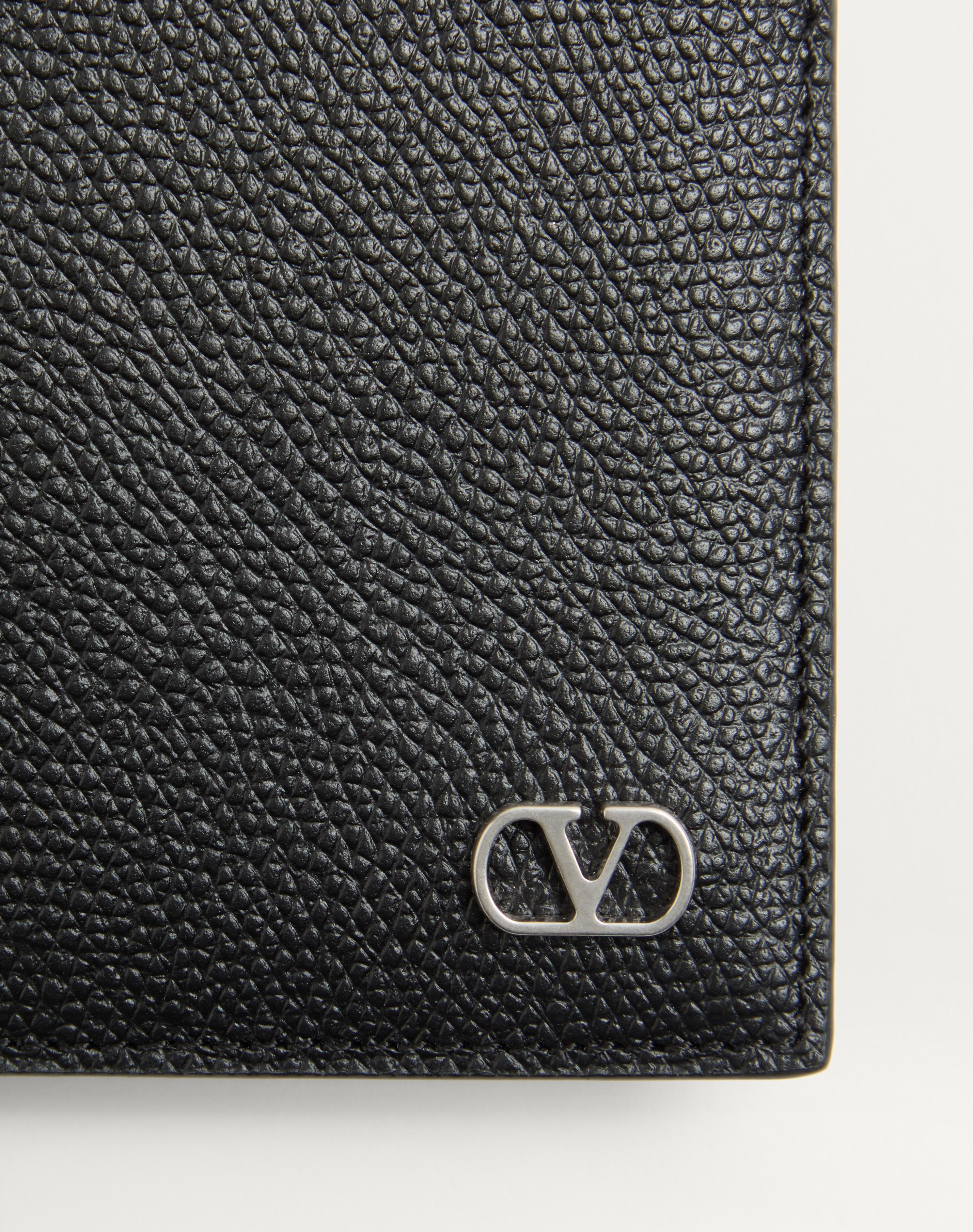 VALENTINO GARAVANI VLOGO SIGNATURE GRAINY CALFSKIN WALLET - 2