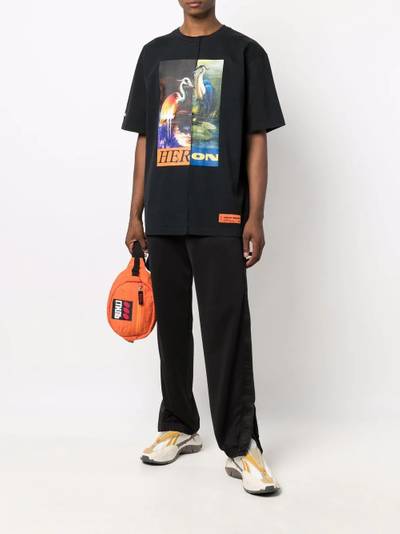 Heron Preston split herons print T-shirt outlook